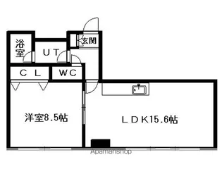 札幌19Lビル(旧第57松井ビル)【6階】の間取り