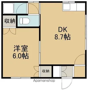 ステイシャイン宮前【202号室】の間取り