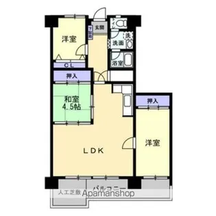 アイランドコート郷東町【303号室】の間取り