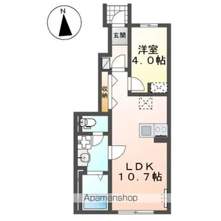 仮)リバーヒルズ亀山【1階】の間取り