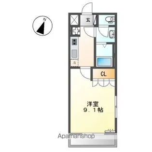 ディア ミルケーション【2階】の間取り