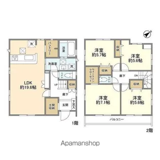 千葉県船橋市高野台5丁目【一戸建】の間取り