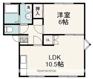 サンテラス田島A【101号室】の間取り