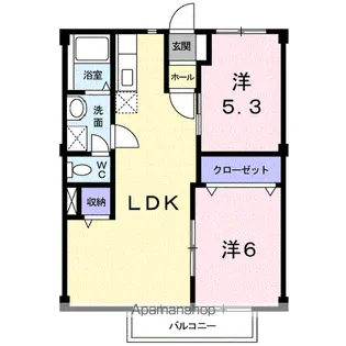 サンプレイスPART2【2階】の間取り