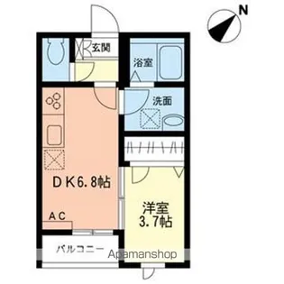 オークハイツ【1階】の間取り