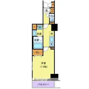 ロイジェントパークス千葉中央【12階】の間取り