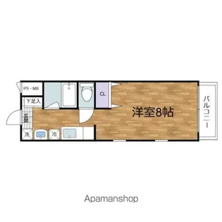 ゼフィル1【1階】の間取り