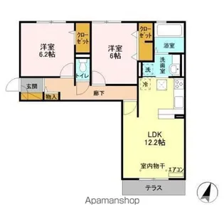 コンフォールコート【1階】の間取り