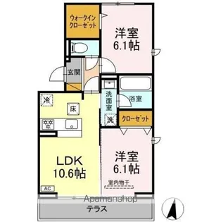 LAUNA HEIWA(ラウナ ヘイワ)【1階】の間取り