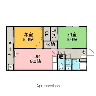 野添マンションひろみ【501号室】の間取り