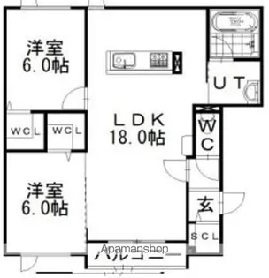 リアンⅡ【1階】の間取り