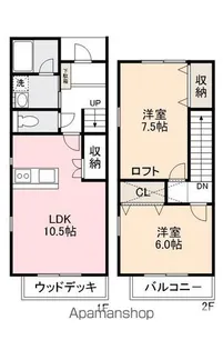 リブレアンジュ N棟【N-1号室】の間取り