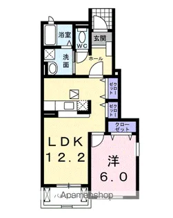 ヴィラ シンフォニーB【1階】の間取り