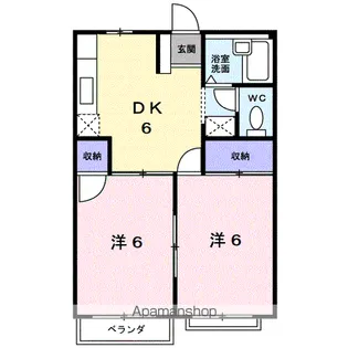 エルディム鋤崎【2階】の間取り