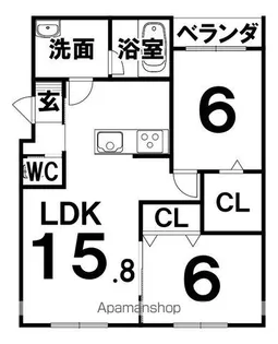 仮称)西6南29MS【2階】の間取り