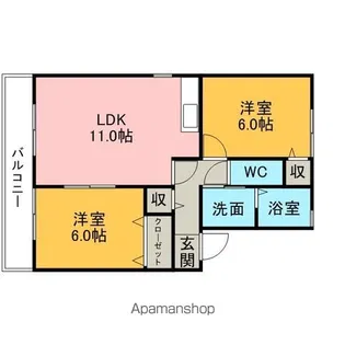 エル加藤Ⅳ【202号室】の間取り