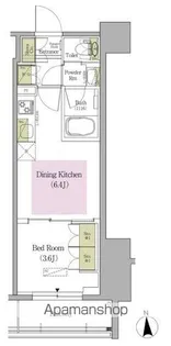 アーバネックス早稲田テラス【6階】の間取り