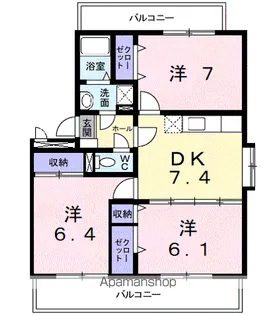 ランデックス【1階】の間取り