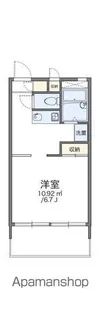 レオパレスフラワー【1階】の間取り