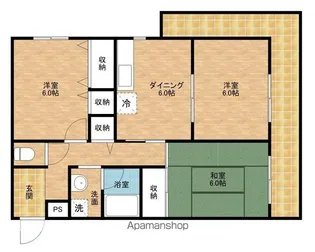 ルミエールマゴジⅣ【307号室】の間取り