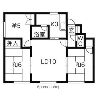 パークマンション1【2階】の間取り