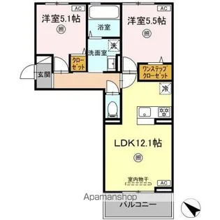 フェニックスアレシア【2階】の間取り