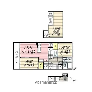 鎌倉びより【D号室】の間取り