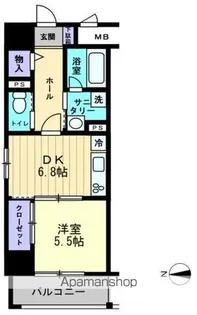 アルファレガロ中央町【10階】の間取り