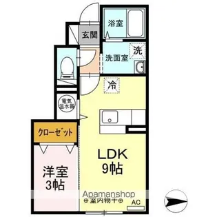 フローラル花園【1階】の間取り