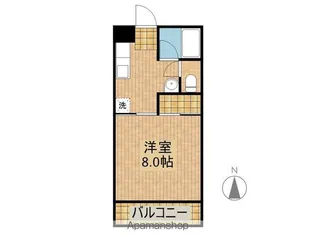 バートンプレイス【207号室】の間取り