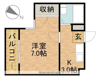 コナビック東伊場【1階】の間取り