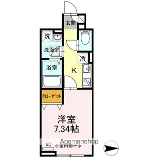 ルピナスA【1階】の間取り