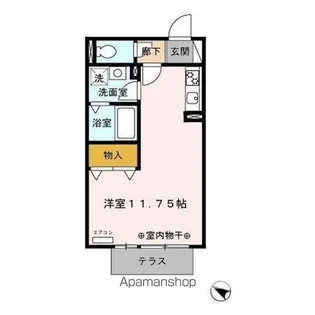 クレール草薙【1階】の間取り