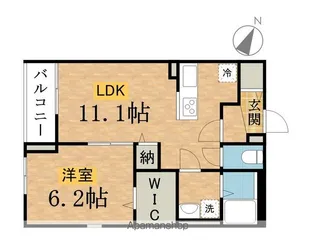 東京都八王子市打越町【アパート】の間取り