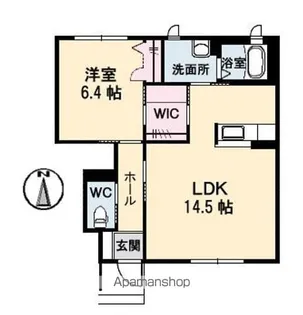 徳島県徳島市北矢三町4丁目【アパート】の間取り