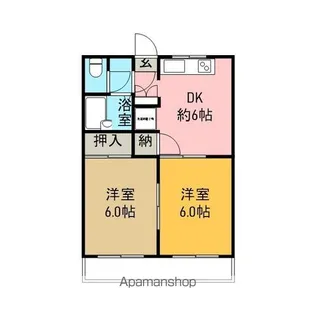 マンション合崎【2階】の間取り