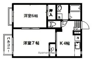 第5コーポサンライズ【202号室】の間取り