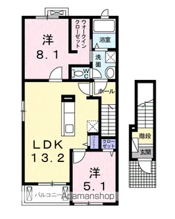 フォレスト・ヴィラA【2階】の間取り