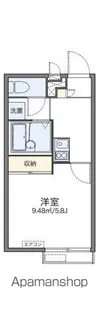 レオパレスウッドベル【2階】の間取り