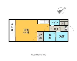 クレスト万田【2階】の間取り