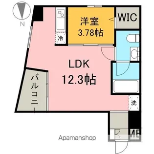 シャトー&ホテル名駅南2ND【1002号室】の間取り