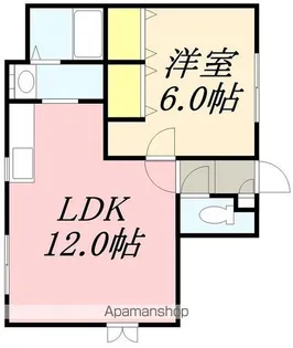 パークサイドB【105号室】の間取り