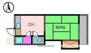 コーポ竹原【1階】の間取り