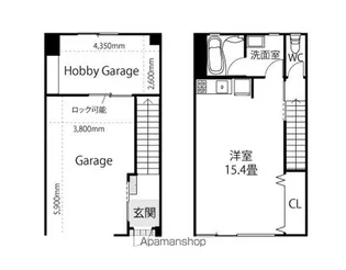 ROZA【F号室】の間取り