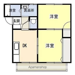 アメニティマンション【201号室】の間取り
