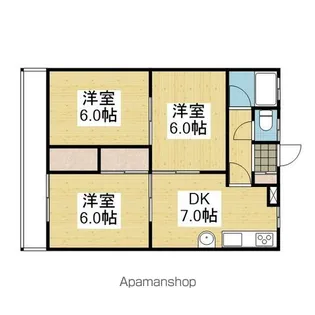 スカイハイツ居相【3階】の間取り