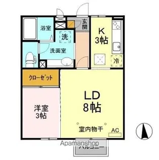 幸ー歩1024 ABC【1階】の間取り