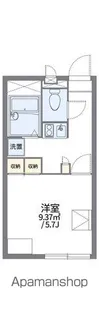 レオパレスパルグランデ南町【211号室】の間取り