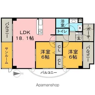 フォルムGP【4階】の間取り