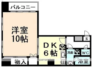 ベルシェ西町【403号室】の間取り